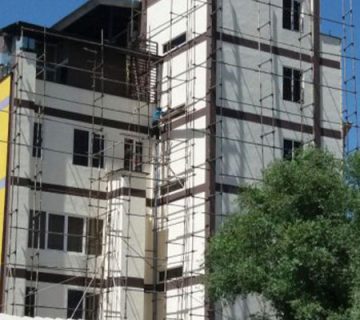 نقاشی ساختمان سپاهان شهر رنگین تک